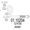 VOLVO 1274784 Exhaust Pipe